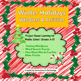 Winter Holidays / Christmas WebQuest & Activities | Distan