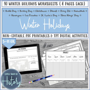 Preview of Winter Holidays Worksheets