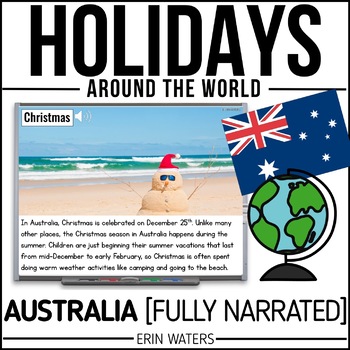 Preview of Winter Holidays in Australia - Self-Teaching Slides With Passport!