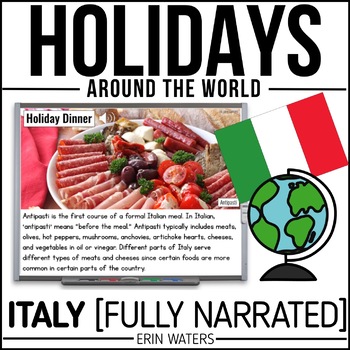 Preview of Winter Holidays in Italy - Christmas Around the World  - Slides + Activities