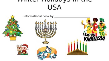 Preview of Winter Holidays in the USA booklet