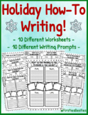 Winter How-To Step by Step Writing Stories Worksheet Activ