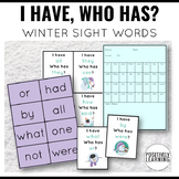 Winter Sight Words Game for Small Groups: I Have, Who Has?