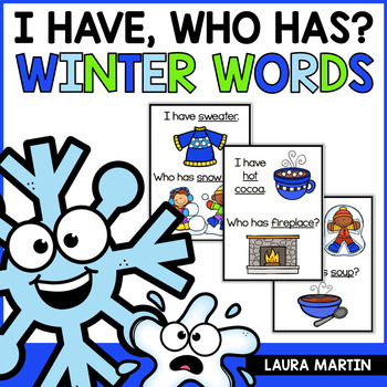 Preview of Winter I Have Who Has - Winter Games - Winter Reading Games