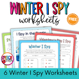 Winter I Spy Free Printables for Speech Therapy