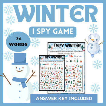 Free Printable I Spy Winter Activity - Paper Trail Design