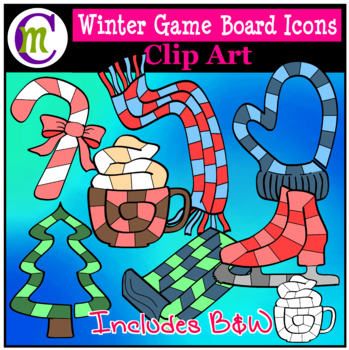 Preview of Winter Icon Game Boards Clip Art