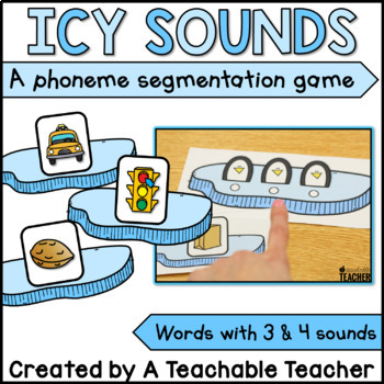 Preview of Phonemic Awareness Activities: Segmenting & Blending Game for Winter