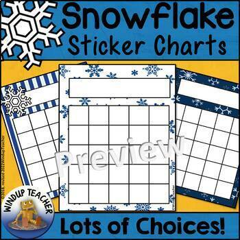 Winter Sticker Charts BUNDLE