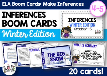 Preview of Winter Inferences Boom Cards
