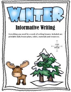 Preview of Winter Informative Writing