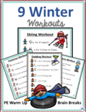 Winter Instant Activity Warm Up for PE, Brain Breaks and A