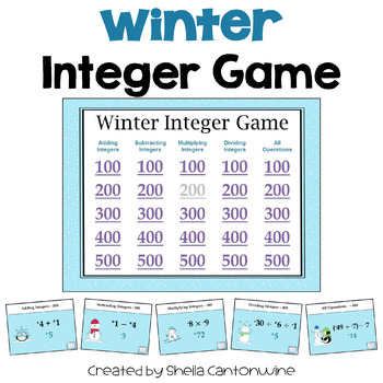 Preview of Winter Integer Game