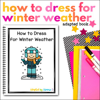 Preview of Dressing Social Story for Special Education Winter Clothing Activity