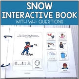 Winter Interactive Book with WH Questions - January Speech