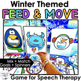 Winter Interactive Feeding Game for Speech Therapy