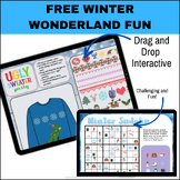 Winter Interactive Google Slides - FREE Fun Activities! No