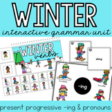 Winter Interactive Grammar Activities for Speech Therapy (