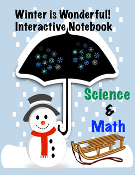 Preview of Winter Interactive Math, Science, and Language Notebook! PDF or Easel!