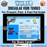 Winter Irregular Verbs Activity for Present Tense and Past