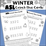 Winter January ASL Crack the Code Activity