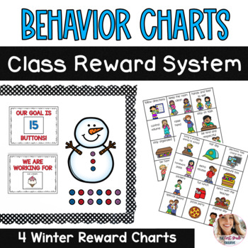 Preview of Winter January Classroom Behavior Management Incentive Charts
