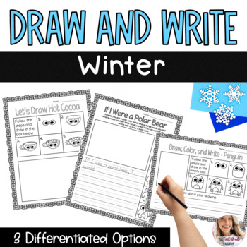 Preview of Winter January Directed Draw and Write Activities