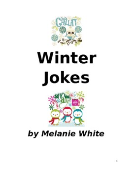 Preview of Winter Joke Book