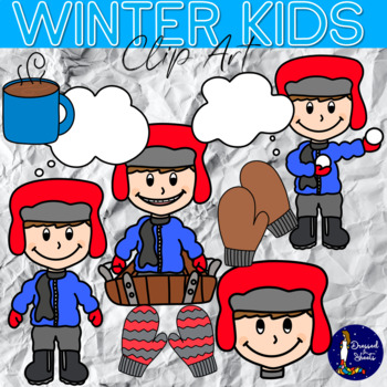 Preview of Winter Kids Clip Art