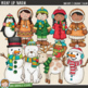 Winter Kids Clip Art: Wrap Up Warm (Kate Hadfield Designs) | TPT