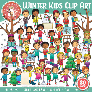 Preview of Winter Kids Clipart