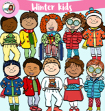 Winter Kids clip art