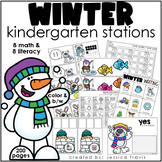 Winter Kindergarten Stations: Math & Literacy