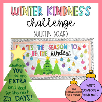 Preview of Winter Kindness Challenge Bulletin Board