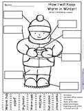 Winter Labeling Activity for Writer's Workshop:  How I wil