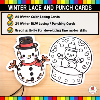 Spring Fine Motor Activities- Lacing Cards and Punch Cards - Rhody