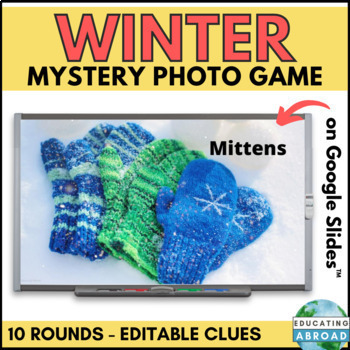 Preview of Winter Language Activities: Digital Morning Meeting Game for Making Inferences