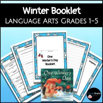 Preview of Winter Language Arts Booklet | One Winter's Day Book Companion