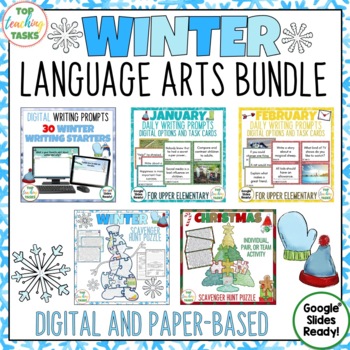 Preview of Winter Language Arts Bundle