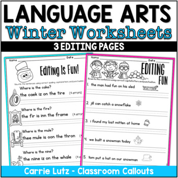 winter worksheets by carrie lutz teachers pay teachers