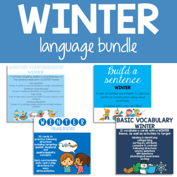 Preview of Winter Language Bundle