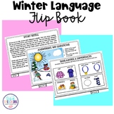 Winter Language Flip Book for Speech Therapy