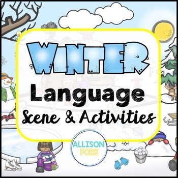 Preview of Winter Picture Scene for Speech Therapy - Language Scene