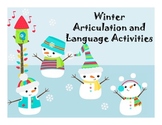 Winter Language and Articulation Activities for mixed grou