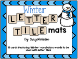 Winter Letter Tile Mats