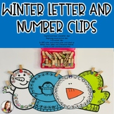Winter Letter and Number Clips-Winter-Fine Motor