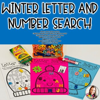Preview of Winter Letter and Number Search