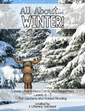 Winter! Leveled Quick Read Cards and Response Activities