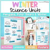 Winter Life Science Units - Polar Bears, Penguins Workshee
