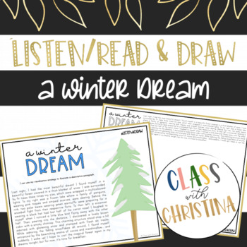 Preview of Winter Listen/Read & Draw Visualization Strategy Activity